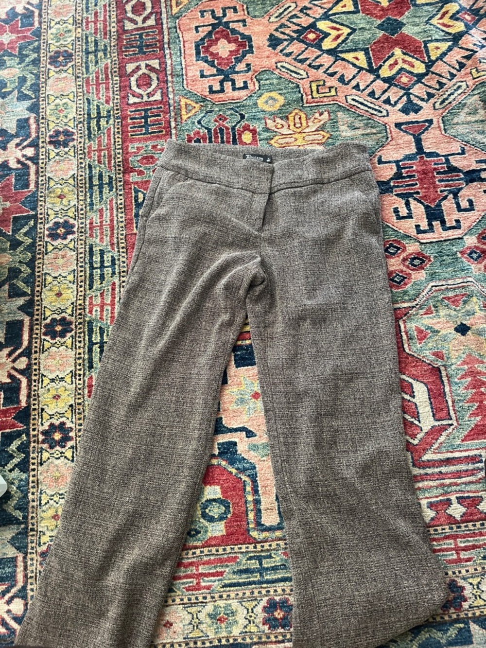7th Avenue New York & Company Textured Gray Knit Pants